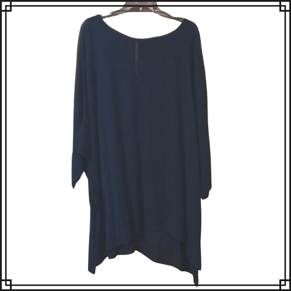 Lane Bryant Black Slouchy, Flowy Short Sleeve Top Blouse Size 22/24 - Picture 1 of 7